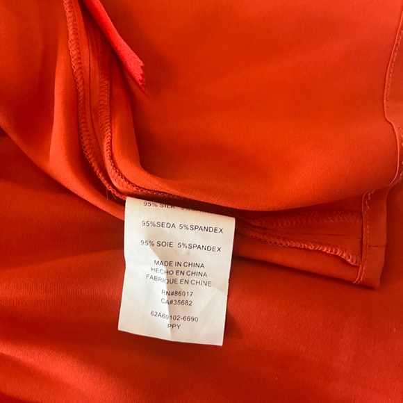 NWOT BEBE SATIN SILK SEXY BURNT ORANGE TOP L 😍😍😍 - Picture 11 of 11